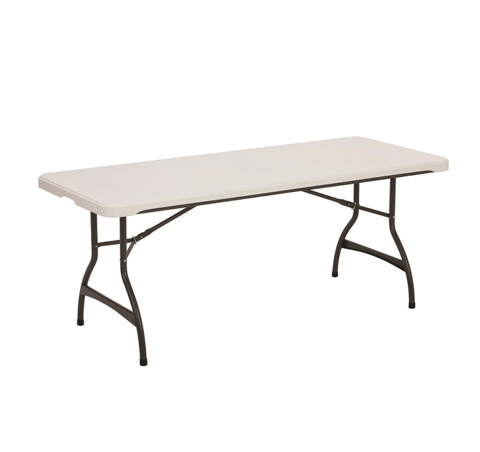 Table pliante Titan 183x76 Noir/tube Alu