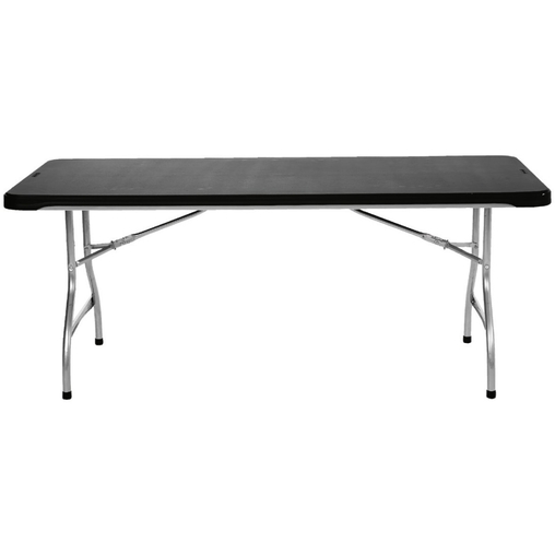 Table pliante Titan 183x76 Noir/tube Alu - Henri Julien