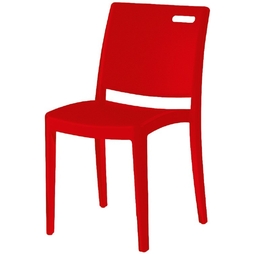 Chaise Clip Rouge Archi Grosfillex - Henri Julien