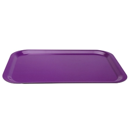 Plateau Fast Food CHIC 37,5x26,5 Aubergine - Henri Julien