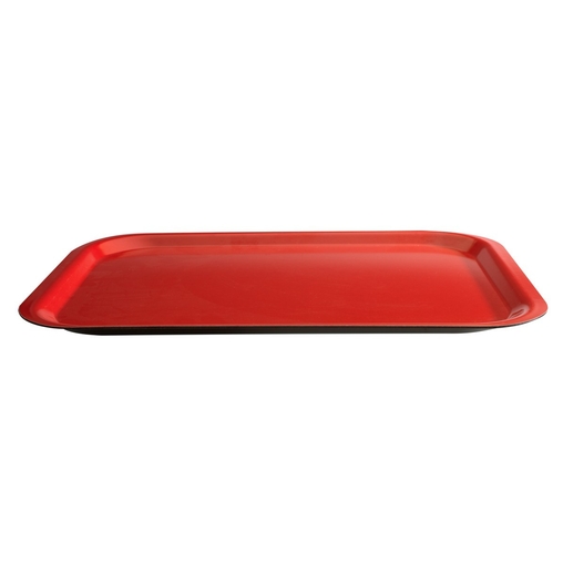 Plateau Fast Food CHIC 37,5x26,5 Rouge - Henri Julien