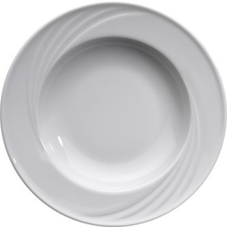 Assiette\u0020creuse\u0020VOLUTE\u0020aile\u0020relief\u0020\u00F8230mm\u0020Porcelaine\u0020Blanc