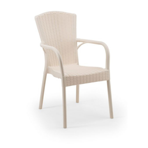 Fauteuil ROYAL Blanc crème - Henri Julien