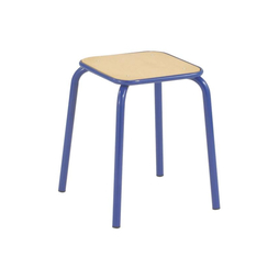 Tabouret empilable Hauteur 45 bleu - Henri Julien