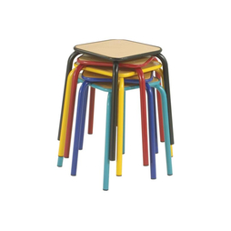 Tabouret empilable Hauteur 45 bleu - Henri Julien