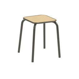 Tabouret empilable Hauteur 45 noir - Henri Julien