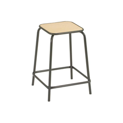 Tabouret empilable Hauteur 58 noir - Henri Julien