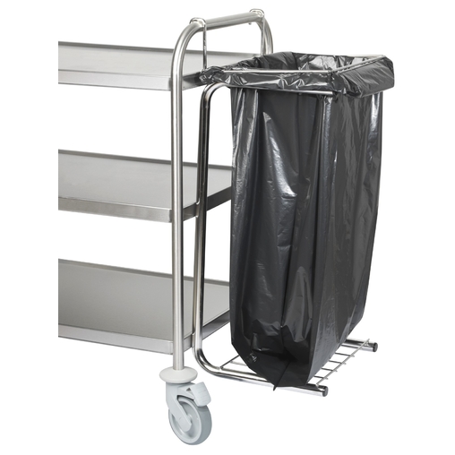 Support sac poubelle 'Fort' Inox pour chariot - Henri Julien