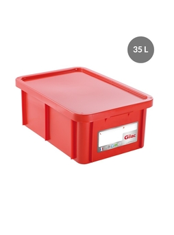 Bac alimentaire 600 x 400 x 230 Rouge Gilac