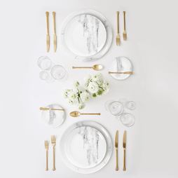 Assiette\u0020Plate\u0020MARBOL\u0020\u00D8270mm\u0020Porcelaine\u0020Blanc\u0020\u002D\u0020SPAL