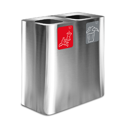 Collecteur tri sélectif STIL CASA 2x 100L Inox - Henri Julien