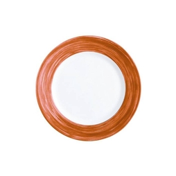 Assiette\u0020plate\u0020RESTAURANT\u0020BRUSH\u0020Terracotta\u0020\u00D8235mm\u0020Verre\u0020Tremp\u00E9\u0020\u002D\u0020Arcoroc