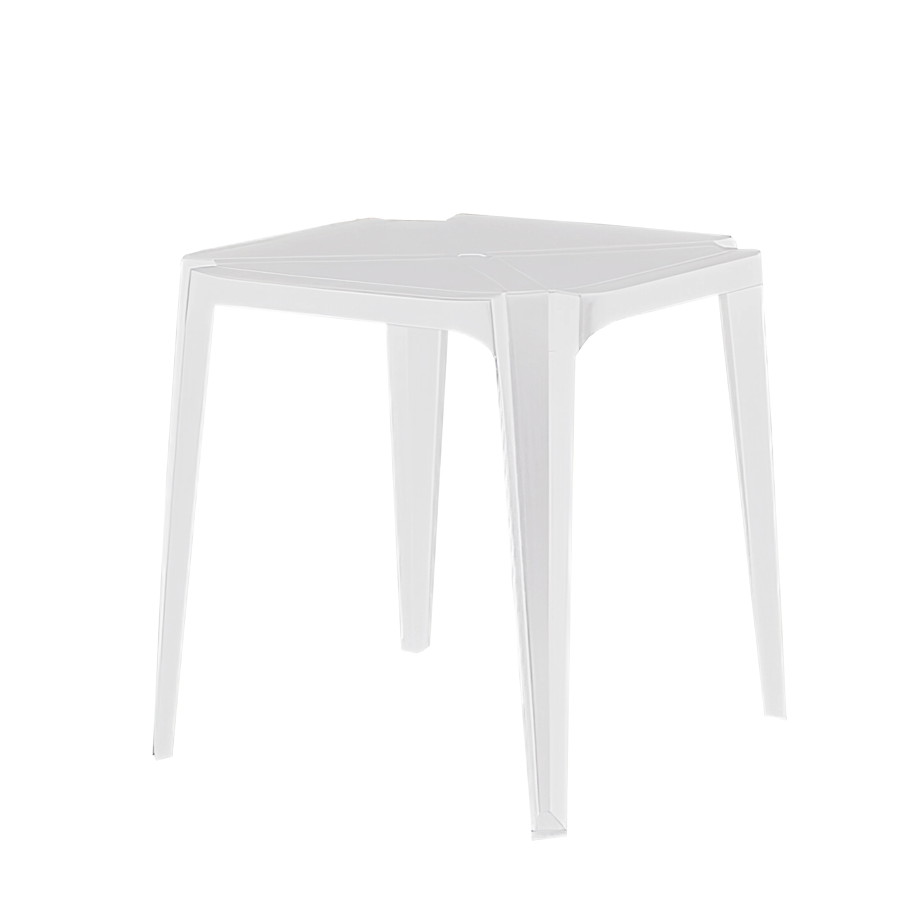 Table SUN Polypropylène 70x70xh71cm Blanc - Grosfillex - Henri Julien