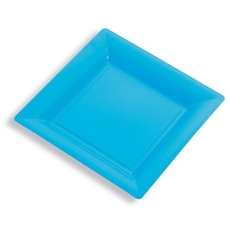 12\u0020Assiettes\u0020Carr\u00E9e\u0020Lunch\u002024x24\u0020Turquoise