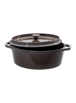 Cocotte Ovale Fonte culinaire Longueur 31 Taupe