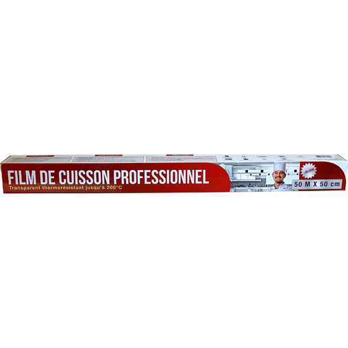 Rouleau film cuisson papillote 0,5x5m avec 48 liens - Henri Julien