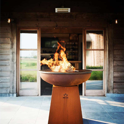 Barbecue\u0020Acier\u0020Corten\u0020White\u0020Fire\u0020\u00D899cm\u0020x\u0020h100cm