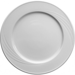 Assiette\u0020Dessert\u0020VOLUTE\u0020aile\u0020relief\u0020\u00D8160mm\u0020Porcelaine\u0020Blanc