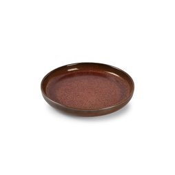 Assiette creuse RED TAPA Ø200xh30mm Porcelaine Rouge - Henri Julien