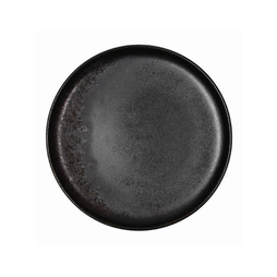 Assiette\u0020Plate\u0020RUST\u0020\u00D8260mm\u0020Porcelaine\u0020Aspect\u0020Bronze\u0020Noir