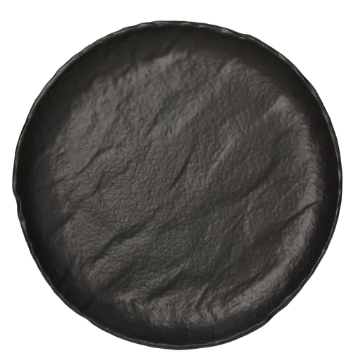 Assiette Plate VULCANIA BLACK Ø322mm Porcelaine - Henri Julien