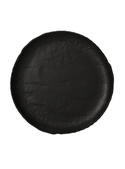 Assiette Plate VULCANIA BLACK Ø287mm Porcelaine