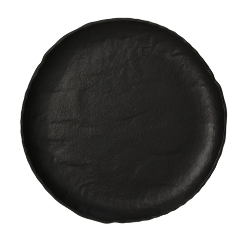 Assiette Plate VULCANIA BLACK Ø287mm Porcelaine - Henri Julien