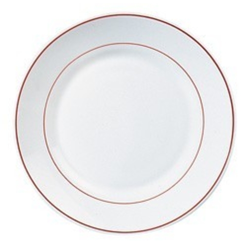 Assiette creuse RESTAURANT Filet Bordeaux Ø225mm Verre Trempé - Arcoroc - Henri Julien