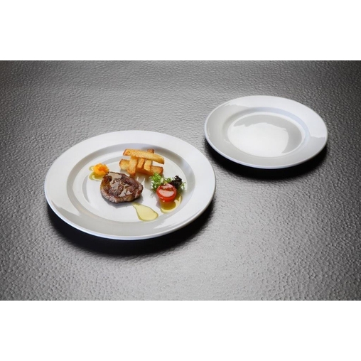 Assiette plate GALA Ø230mm Porcelaine Blanc - Henri Julien