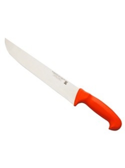 Couteau de Boucher Manche anti-glisse 25cm Rouge