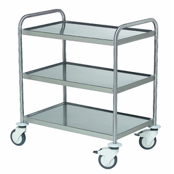 Chariot de Service inox 3 plateaux GM - Henri Julien