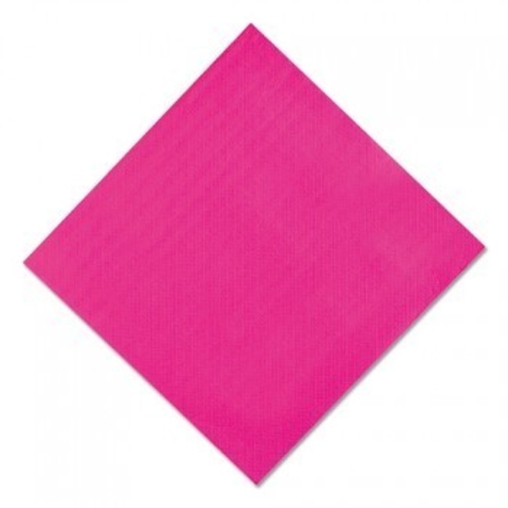 40 Serviettes 2 épaisseurs DOUBLE POINT 38x38cm Fuchsia - Henri Julien