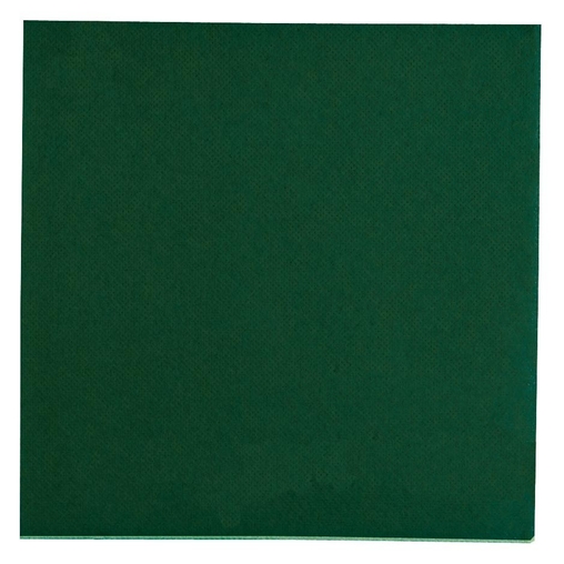 1200 Serviettes 2 épaisseurs DOUBLE POINT 38x38cm Vert Jaguar - Henri Julien