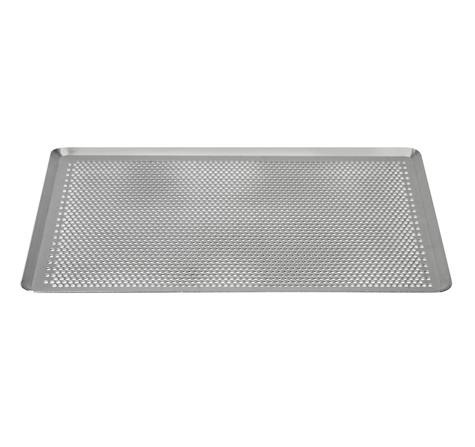Plaque de cuisson perforée en aluminium 530 x 325 mm