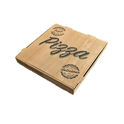 100 Boîtes à pizza 26x26 kraft Le sachet - Henri Julien