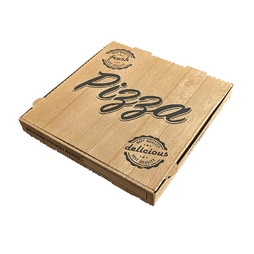 100 Boîtes à pizza 29x29 kraft Le sachet - Henri Julien