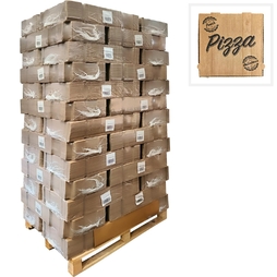 3900 Boîtes à pizza 29x29 kraft La palette - Henri Julien