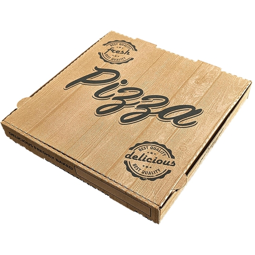 100 Boîtes à pizza 33x33 kraft Le sachet - Henri Julien