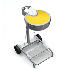 Collecteur\u0020inox\u0020mobile\u0020\u00E0\u0020p\u00E9dale\u0020110L\u0020Jaune