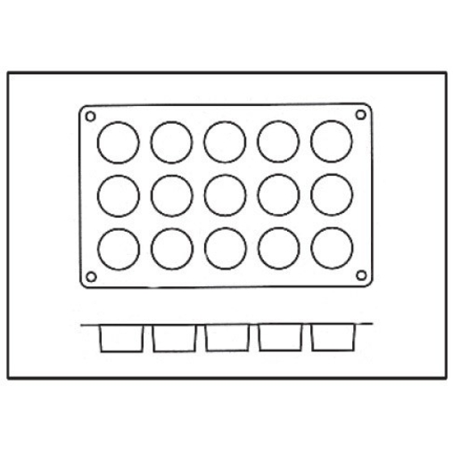 Moule 15 Petits Fours silicone - Henri Julien