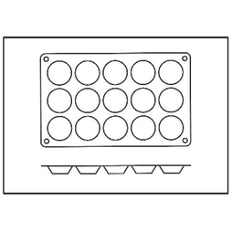 Moule 15 Tartelettes silicone - Henri Julien