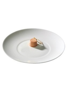 Assiette plate GALICE Sarreguemines blanc Ø270