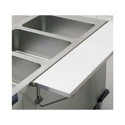 Option Tablette Latérale inox rabattable pour Bain-Marie 2 cuves - Henri Julien