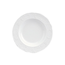 Assiette\u0020creuse\u0020SULLY\u0020d\u00E9cor\u0020relief\u0020\u00D8220mm\u0020Porcelaine\u0020Blanc