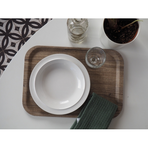 Plateau Fast Food CHIC PURE 37,5x26,5 Bois naturel - Henri Julien