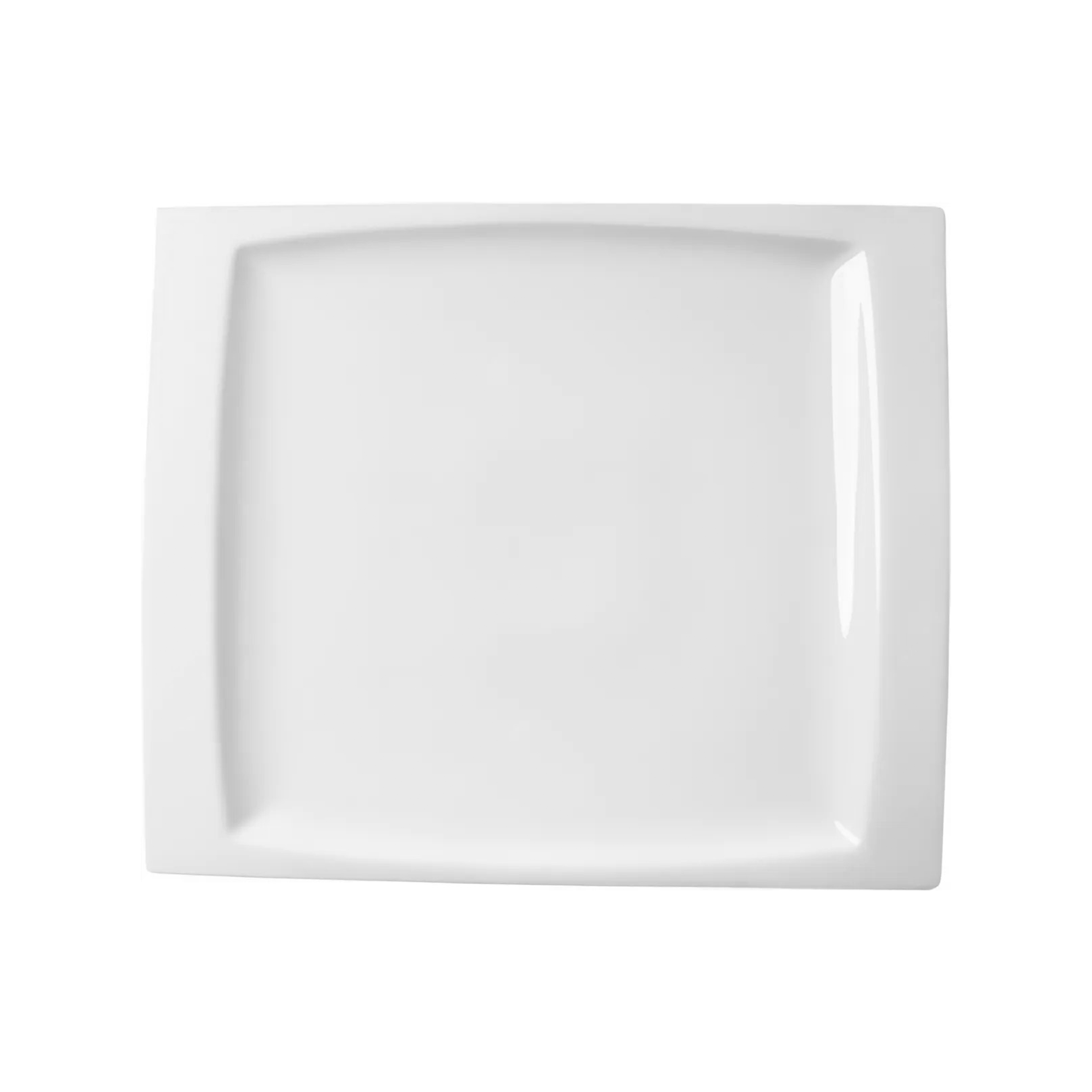 Assiette plate GONDOLA 280x240mm Porcelaine Blanc - Henri Julien