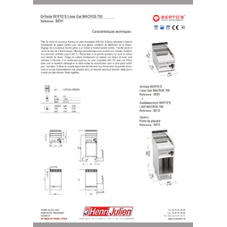 Grillade Gaz L400 BERTO'S Macros 700 - Henri Julien